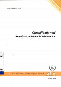 Classification of Uranium Reserves/Resources