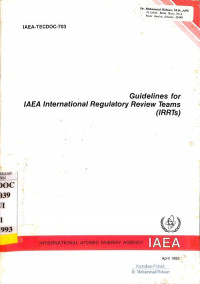 Guidelines for IAEA International Regulatory Review Teams (IRRTs)