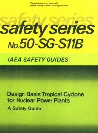 Design Basic Tropical Cyclcne for Nuclear Power Plants | Safety Series No. 50-S6-S11B IAEA Safety Guide