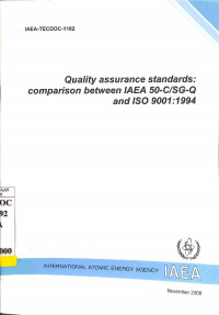 Quality Assurance Standards: Comparison Between IAEA 50-C/SG-Q and ISO 9001:1994