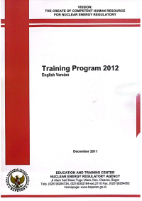 Training Program 2012: English Version, December 2011 (BAPETEN)